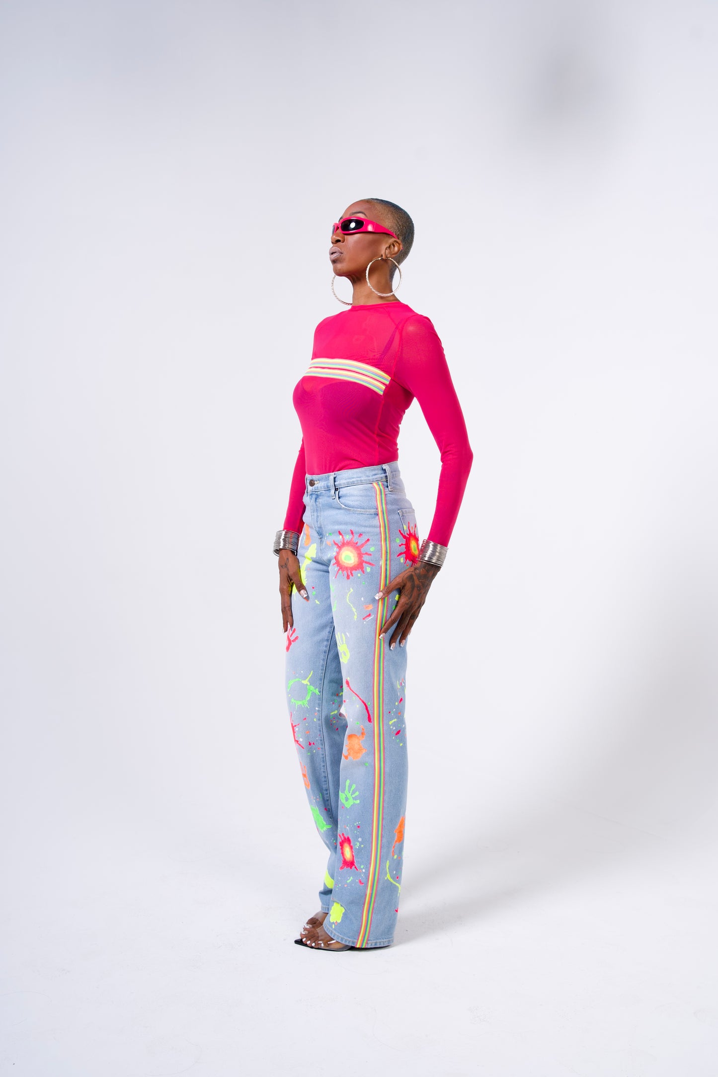 Paint Me Neon Jeans