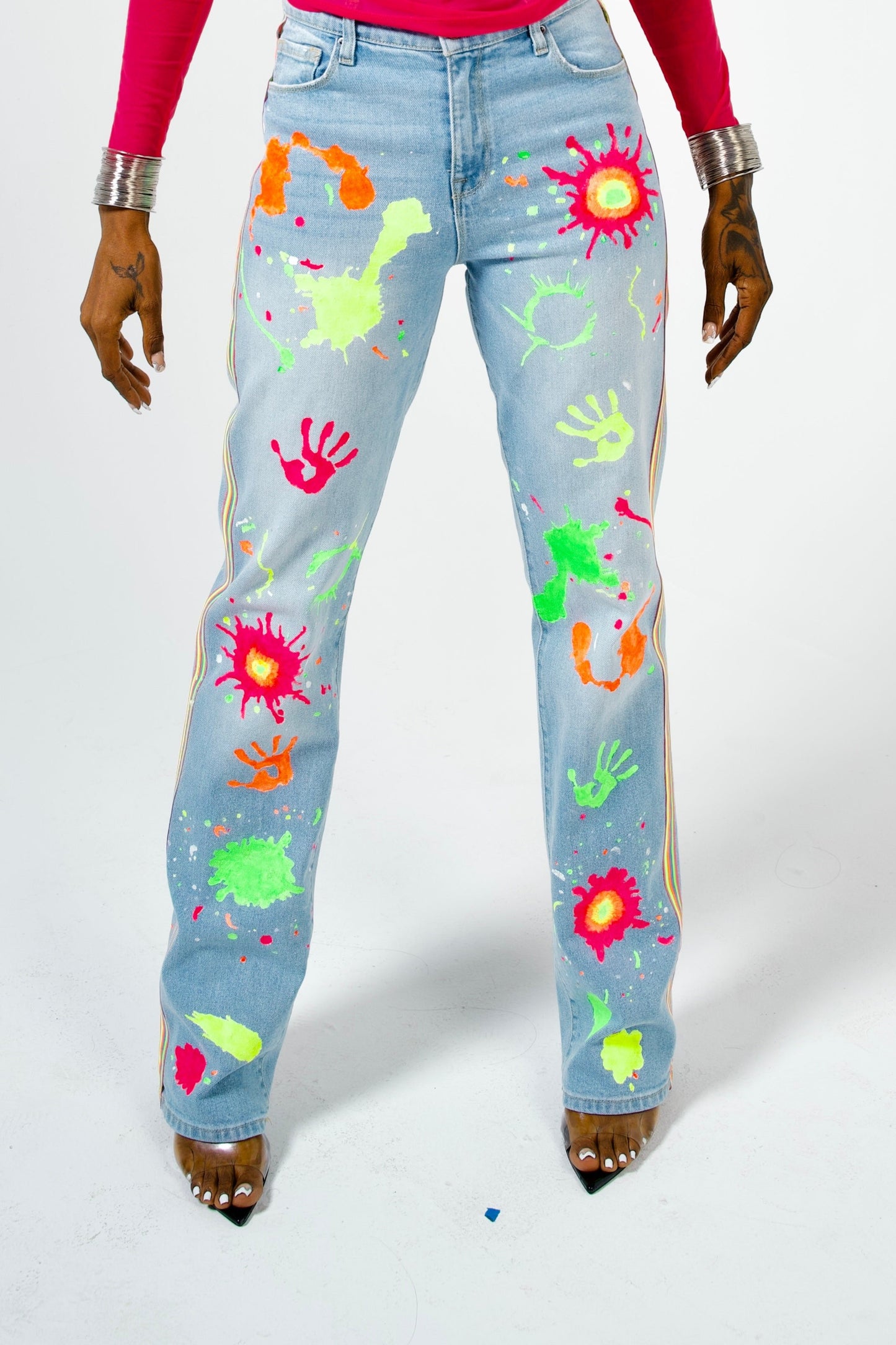 Paint Me Neon Jeans